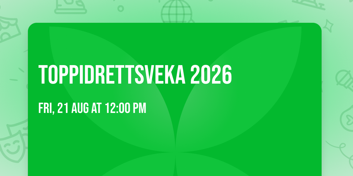 Toppidrettsveka 2026