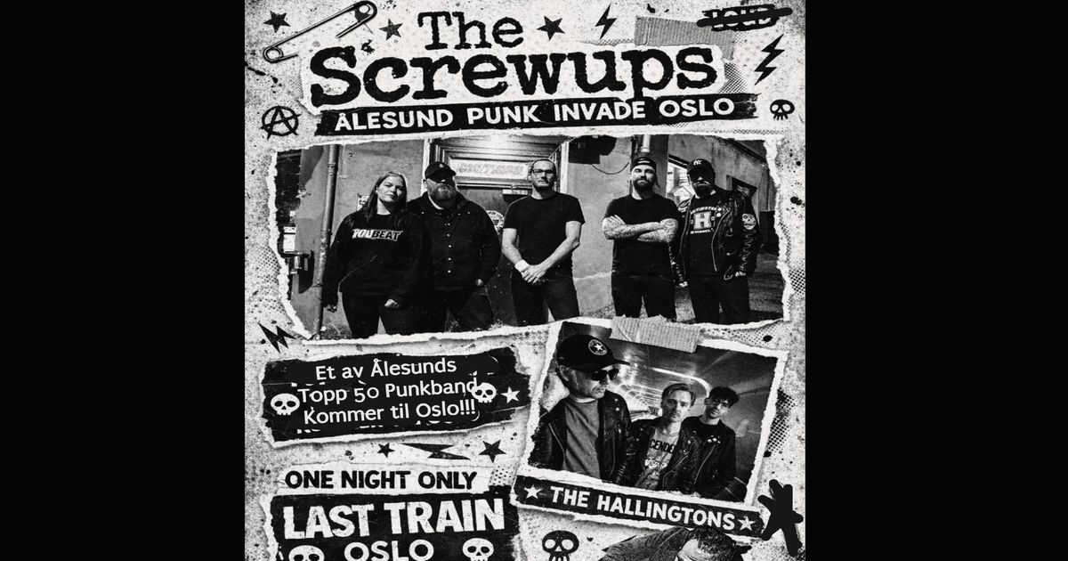 The Screwups. supp The Hallingtons