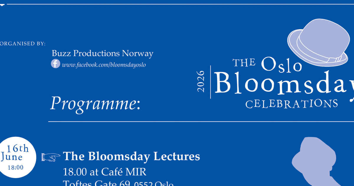 The Oslo Bloomsday Celebrations