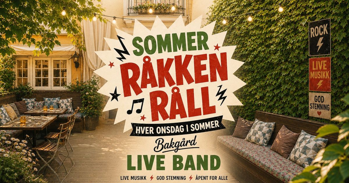 Sommer RåkkenRåll m/ Toini & The Tomcats på Stortorvets Gjæstgiveri