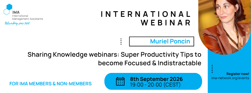 Sharing Knowledge webinars: Super Productivity Tips to become Focused & Indistractable