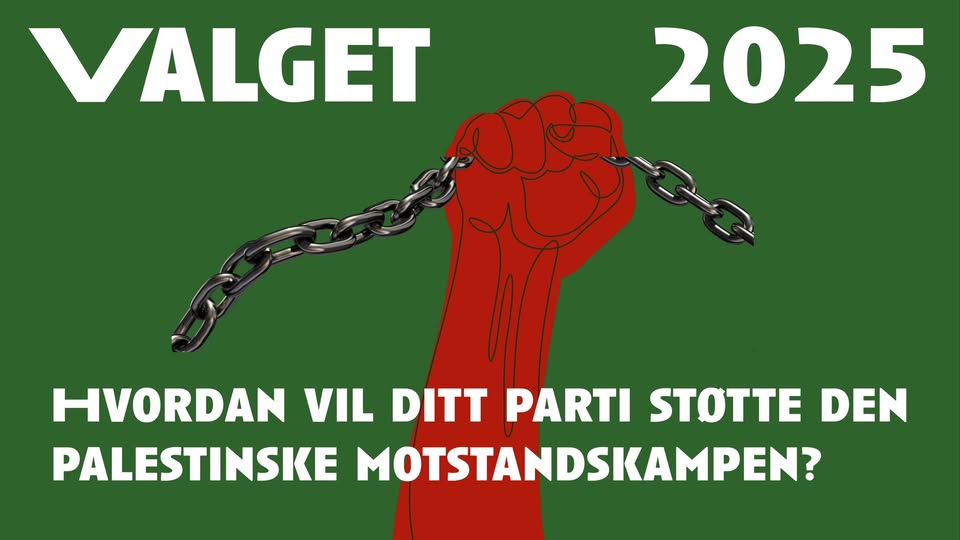 Valgdebatt: Hvordan vil ditt parti støtte den palestinske motstandskampen?